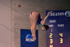 Women's Diving  Wheaton College Women’s Diving vs Mount Holyoke College. - Photo by Keith Nordstrom : Wheaton, Swimming & Diving
